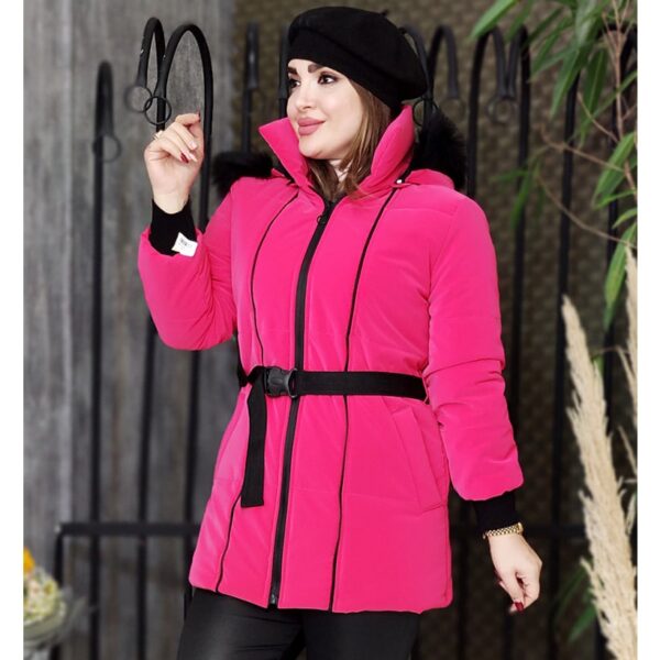 کاپشن سیلیکونی کلاه خز - مانتو پاتریس رشت