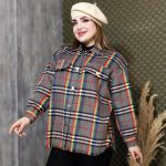 شکت چهارخونه ریش ریش - مانتو پاتریس رشت