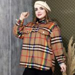 شکت چهارخونه ریش ریش - مانتو پاتریس رشت