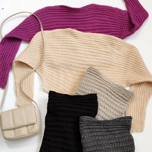 بلوز کراپ بافت رنگی - مانتو پاتریس رشت