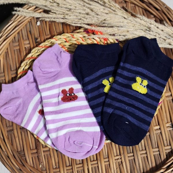 جوراب مچی خرگوش راه راه - مانتو پاتریس رشت