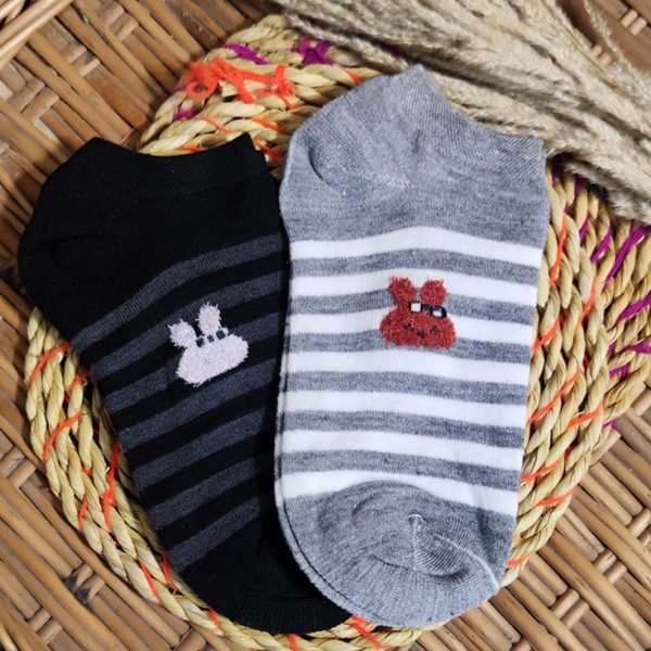 جوراب مچی خرگوش راه راه - مانتو پاتریس رشت