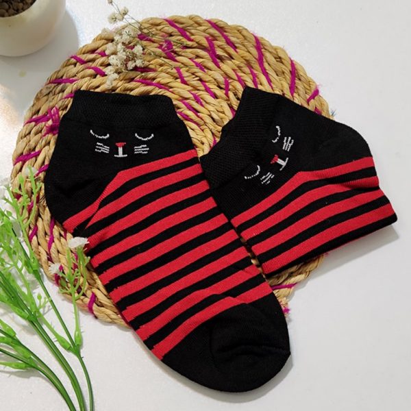 جوراب مچی گربه راه راه - مانتو پاتریس رشت