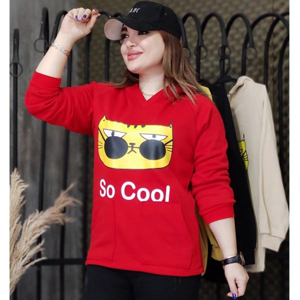 هودی چاپ گربه 26800796 - Image 4