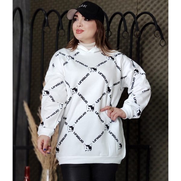 هودی تمام چاپ گربه - مانتو پاتریس رشت