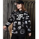 هودی دورس چاپی مشکی