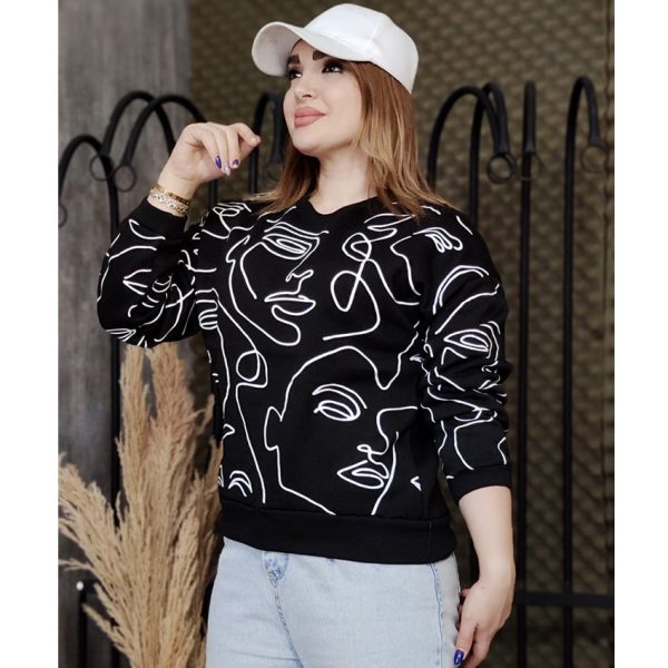 بلوز دورس کراپ چاپ رخ - مانتو پاتریس رشت