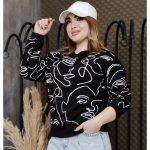 بلوز دورس کراپ چاپ رخ - مانتو پاتریس رشت