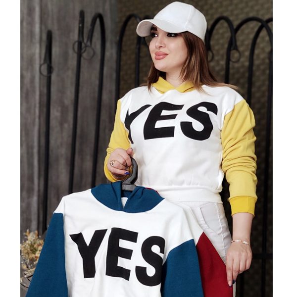 26800858-5-min هودی دو رنگ چاپ یس - مانتو پاتریس رشت