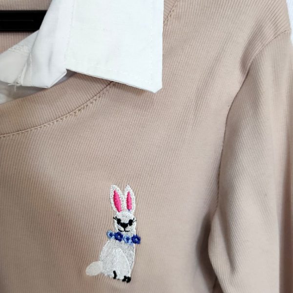 بلوز یقه سفید فانریپ - مانتو پاتریس رشت