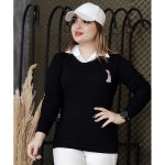 بلوز یقه سفید فانریپ - مانتو پاتریس رشت