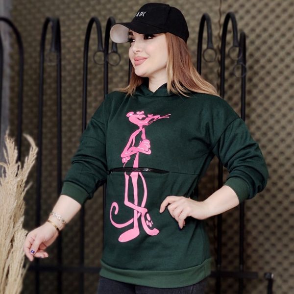 هودی پلنگ صورتی - مانتو پاتریس رشت