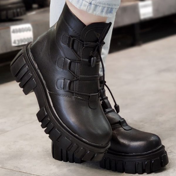 بوت بند کشی مشکی - مانتو پاتریس رشت