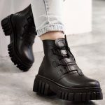 بوت بند کشی مشکی - مانتو پاتریس رشت