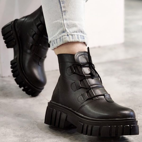 بوت بند کشی مشکی - مانتو پاتریس رشت