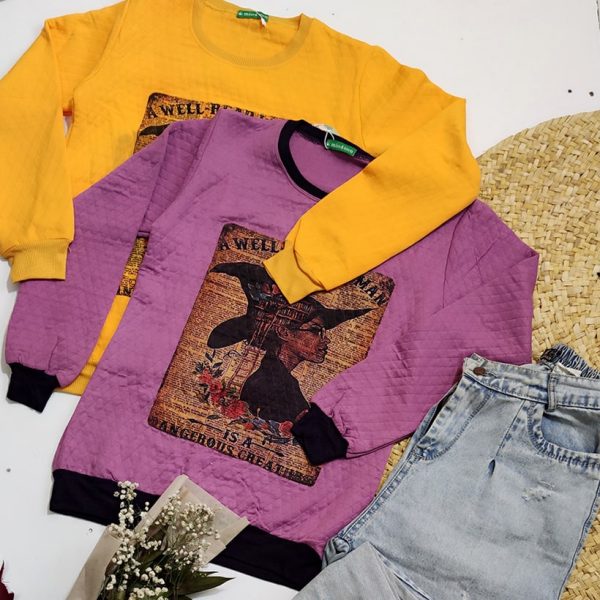 بلوز آستین بلند چاپ جادوگر - مانتو پاتریس رشت