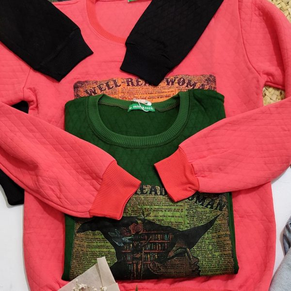 بلوز آستین بلند چاپ جادوگر -