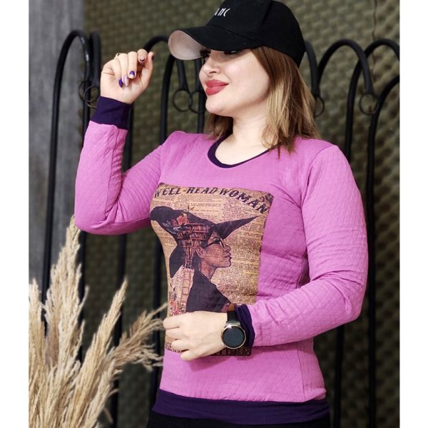 بلوز آستین بلند چاپ جادوگر -