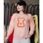 بلوز آستین بلند مخمل ترکیبی خرس - مانتو پاتریس رشت