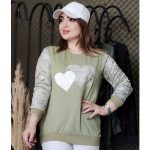 بلوز آستین بلند دو قلب - مانتو پاتریس رشت