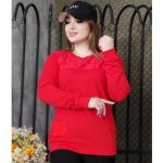 بلوز ترکیبی مخمل دورس - مانتو پاتریس رشت