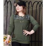 بلوز ترکیبی مخمل دورس - مانتو پاتریس رشت