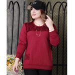 بلوز ترکیبی مخمل دورس - مانتو پاتریس رشت