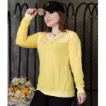 بلوز ترکیبی مخمل دورس - مانتو پاتریس رشت