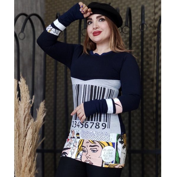 تونیک چاپ بارکد - مانتو پاتریس رشت