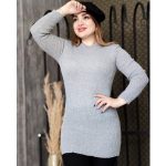 تونیک بافت یقه گرد ساده - مانتو پاتریس رشت