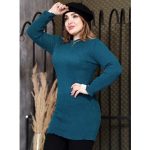 تونیک بافت یقه گرد ساده - مانتو پاتریس رشت