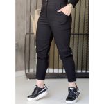 شلوار مام فیت کمر دکمه مشکی بنگال