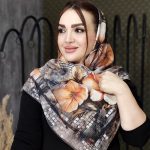 روسری طرح گل - مانتو پاتریس رشت