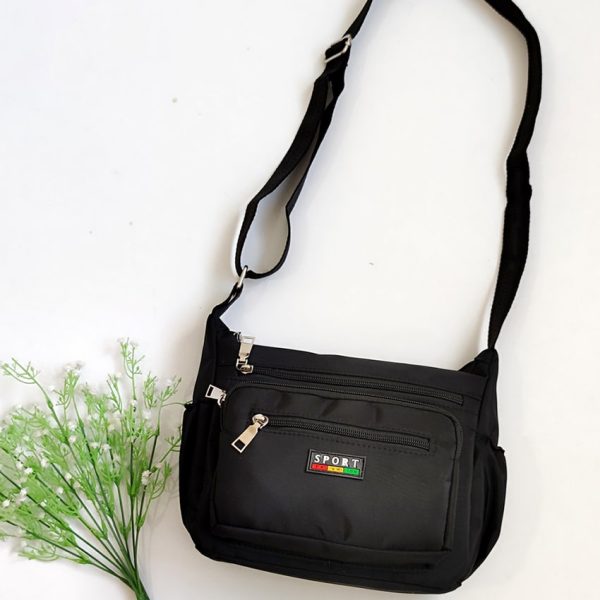 کیف دوشی اسپرت برزنتی مشکی