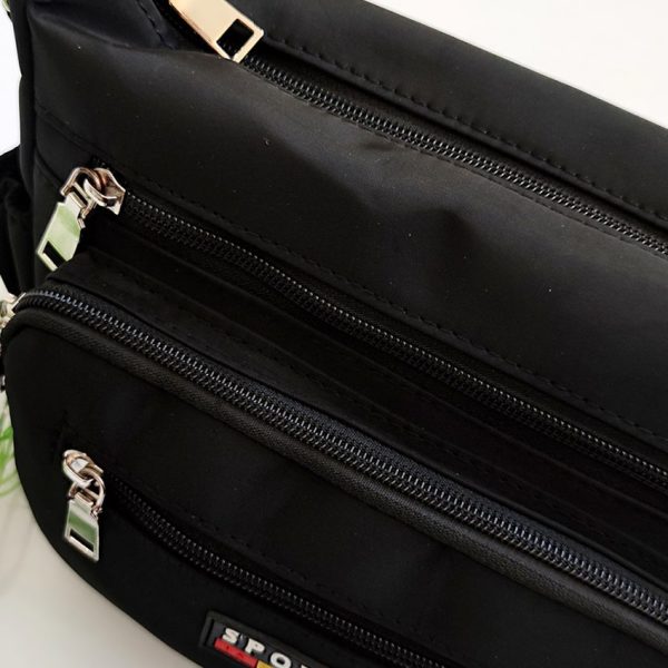 کیف دوشی اسپرت برزنتی مشکی