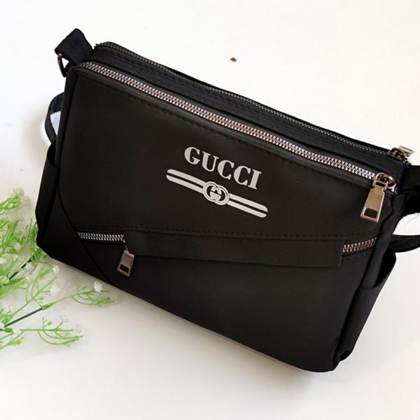 کیف دوشی گوچی مشکی برزنتی