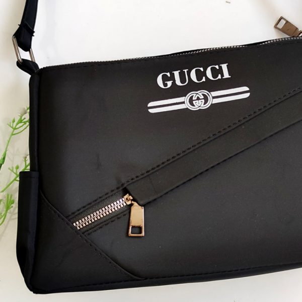 کیف دوشی گوچی مشکی برزنتی