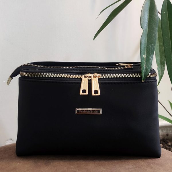 کیف دوشی زیپ طلایی - مانتو پاتریس رشت