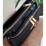 کیف دوشی زیپ طلایی - مانتو پاتریس رشت