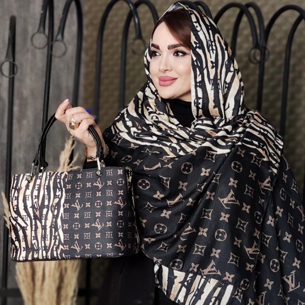 3570021613-2-min ست کیف و شال طرحدار - مانتو پاتریس رشت