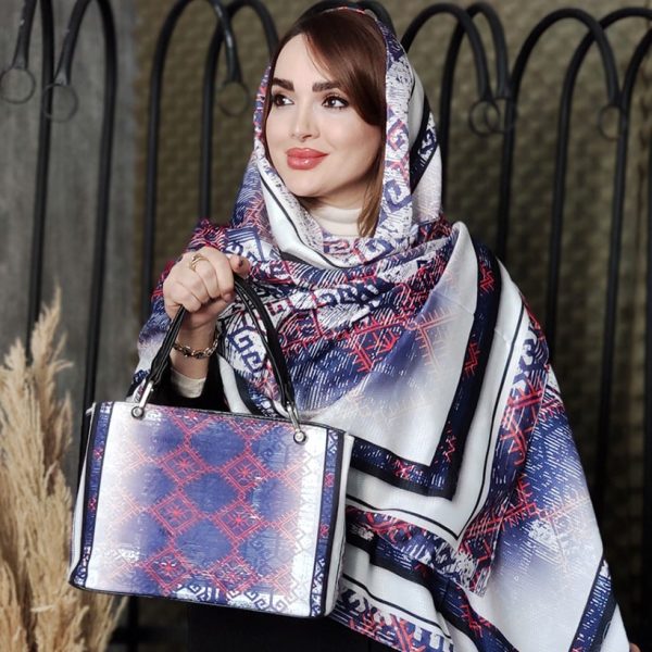 3570021614-3-min ست کیف و شال طرحدار - مانتو پاتریس رشت