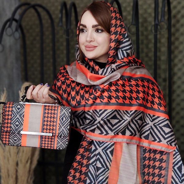 3570021617-03-min ست کیف و شال طرحدار - مانتو پاتریس رشت