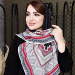 روسری پیچازی حاشیه رنگی