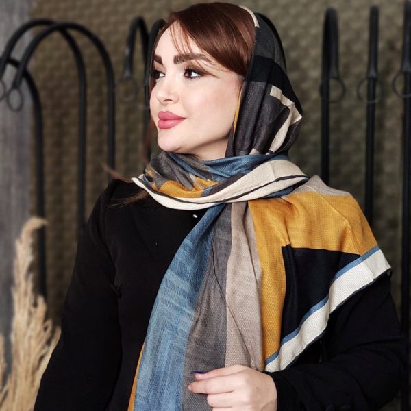 روسری هندسی رنگی - مانتو پاتریس رشت