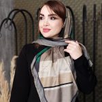 روسری هندسی رنگی - مانتو پاتریس رشت