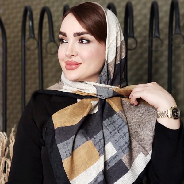 روسری نخی مستطیل رنگی