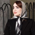 روسری نخی مستطیل رنگی