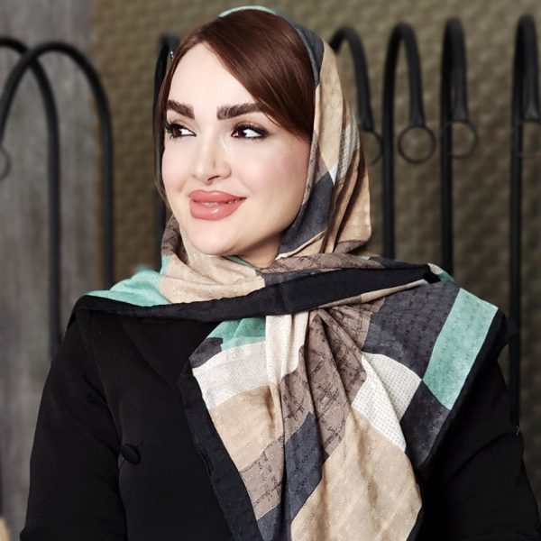 روسری نخی مستطیل رنگی