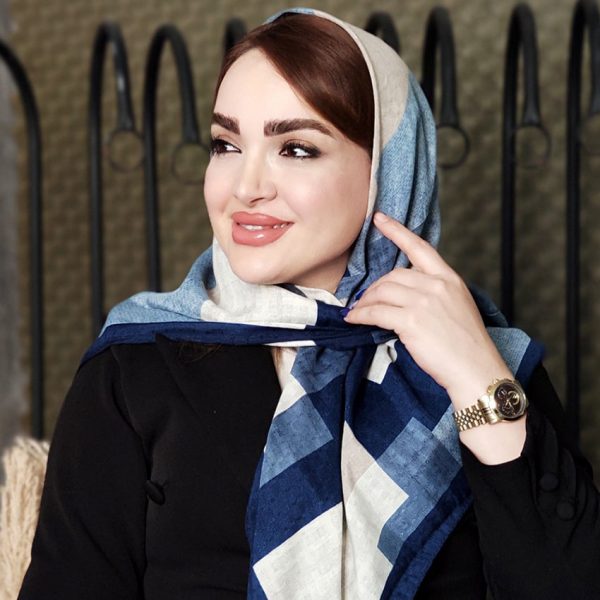 روسری نخی مستطیل رنگی