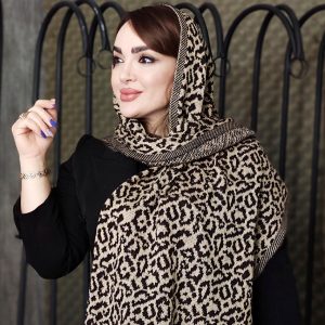 شال بافت پلنگی - مانتو پاتریس رشت